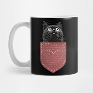 Cat Pocket Prowler Feline Surprise Mug